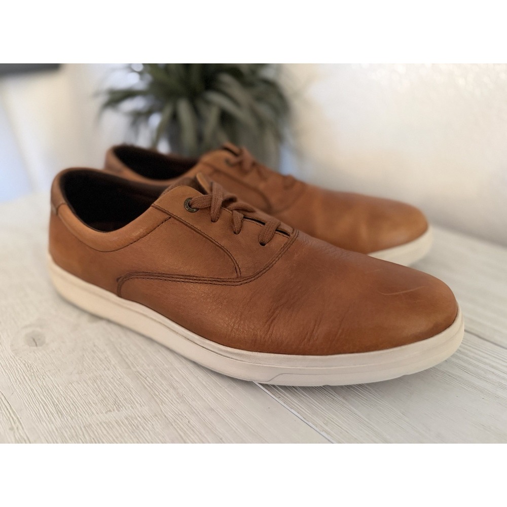 Rockport Leather Sneakers‎ Men Sz 11 Total Motion Lite CVO Cognac Lace Up Shoes